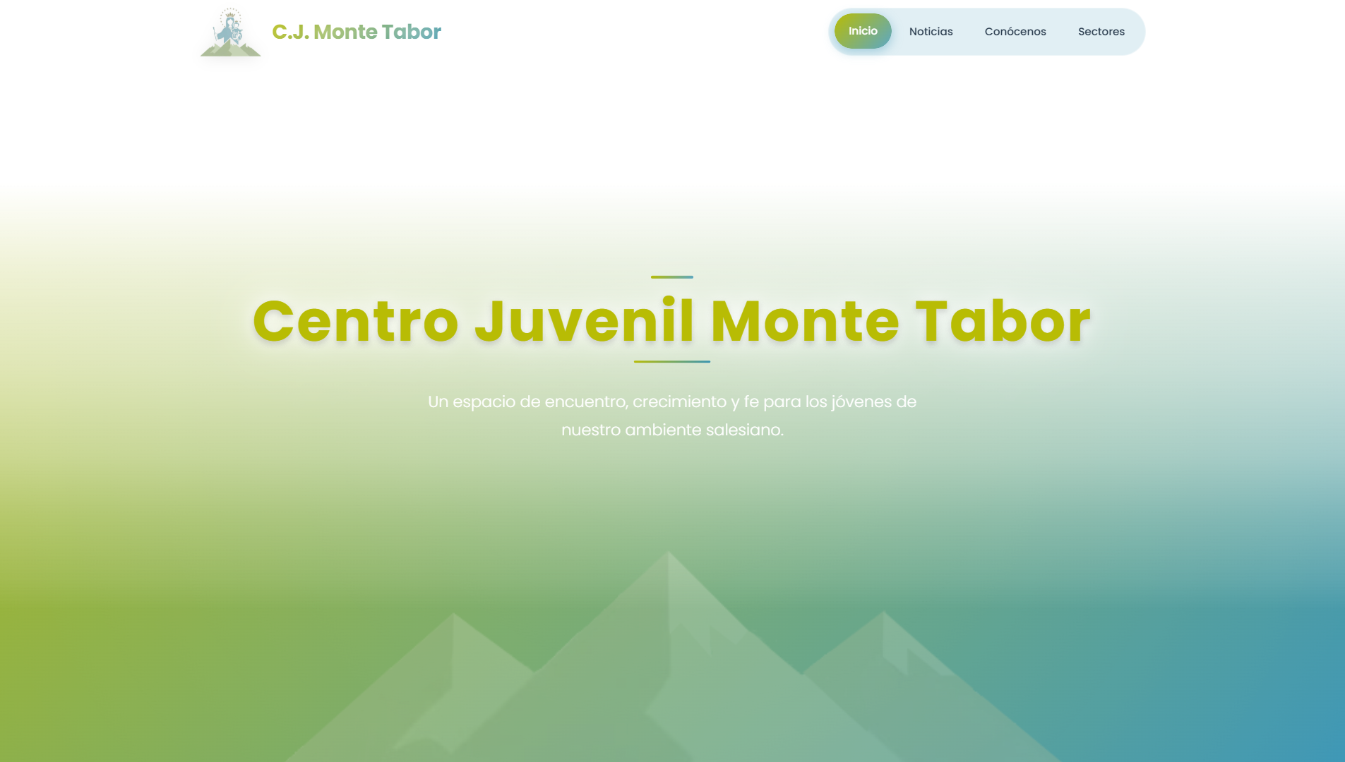 Preview de Centro Juvenil Landing